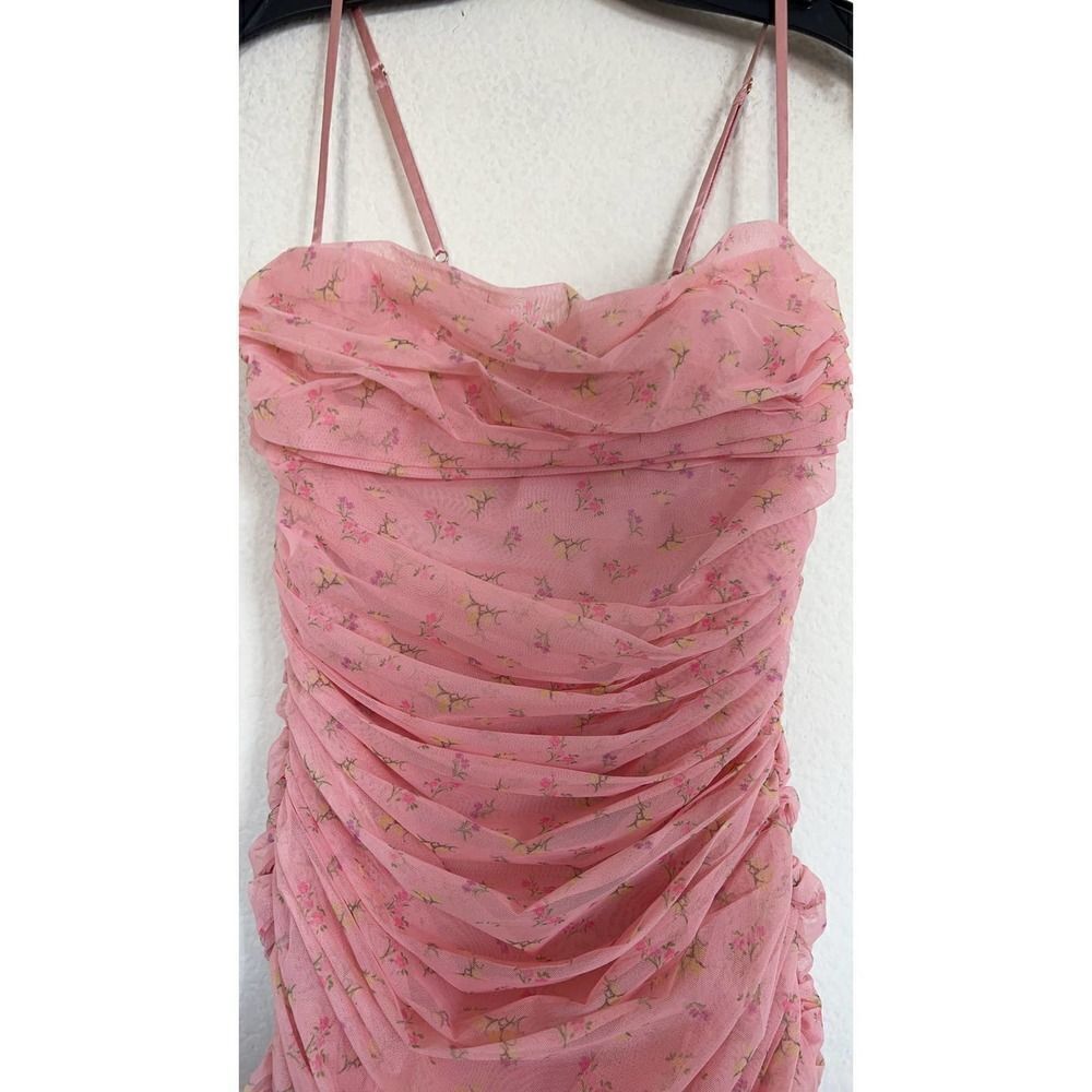 Rare House CB Ella Pink Floral Mini Dress small - Picture 7 of 11
